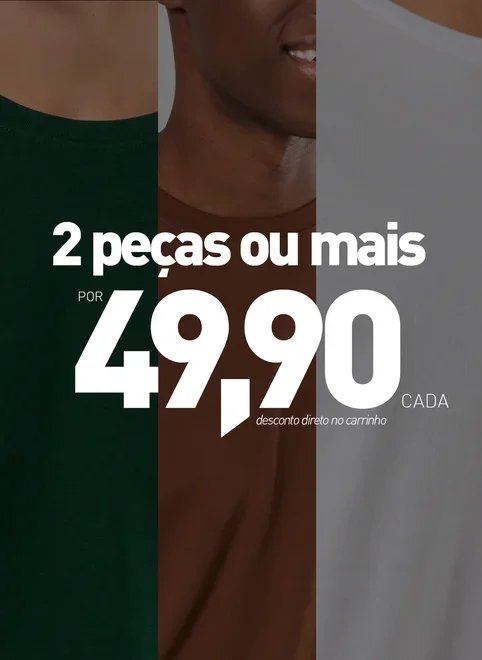 camiseta básica cotton camiseta básica cotton