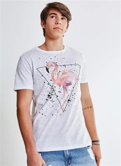 camiseta estampa flamingo camiseta estampa flamingo