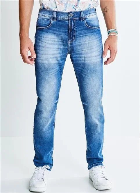 calça slim jeans calça slim jeans