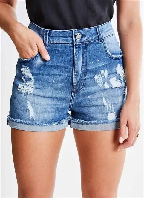 short hot pants super rasgado short hot pants super rasgado