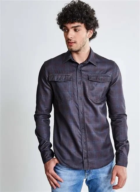 camisa jeans xadrez camisa jeans xadrez