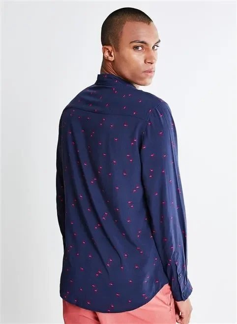 camisa estampa flamingos camisa estampa flamingos