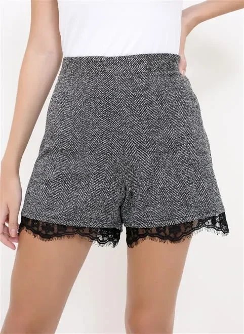 short alfaiataria com renda short alfaiataria com renda