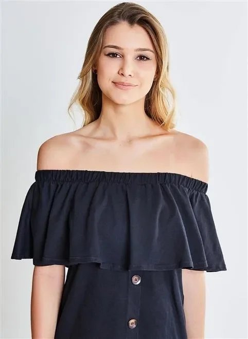 vestido ciganinha com botões vestido ciganinha com botões