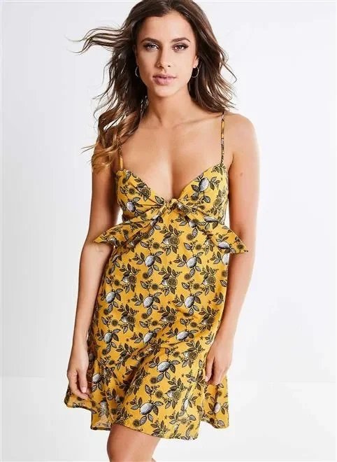 vestido lacinho busto limão vestido lacinho busto limão