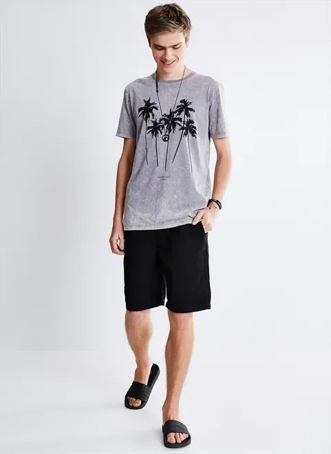 camiseta marmorizada estampa coqueiro camiseta marmorizada estampa coqueiro