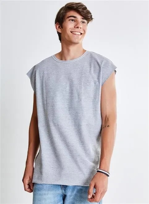 regata reversível em malha regata reversível em malha