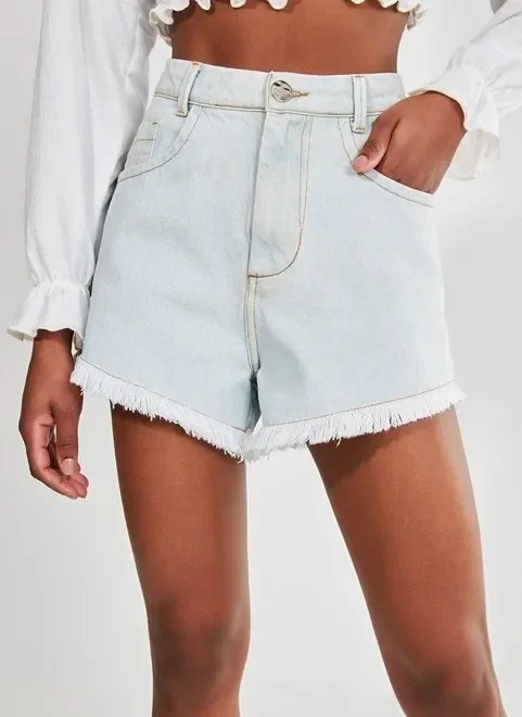 short jeans mom cintura alta short jeans mom cintura alta