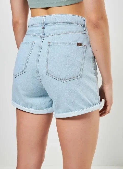 short jeans de cintura alta short jeans de cintura alta