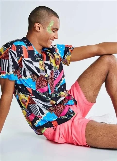 camisa em viscose estampada camisa em viscose estampada