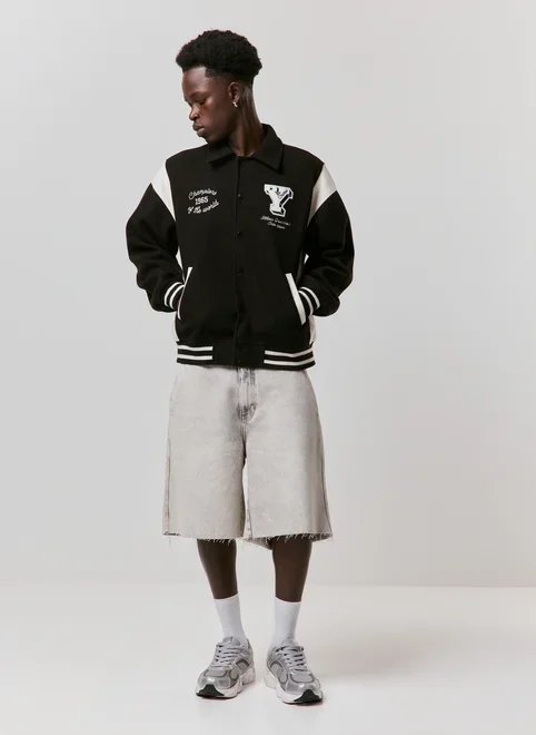 jorts jeans cinza super baggy - jeans cinza jorts jeans cinza super baggy - jeans cinza